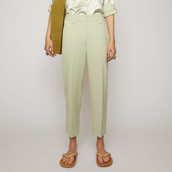 Acne Studios Pants - SS20 Acne Studios Pastel Green Trousers - Pristine